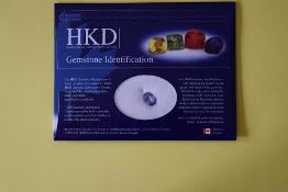 2.04 ct HKD of Canada Certified 24th March 2015. Bluish Violet Color Oval (10 x 7 mm) Genuine AAA