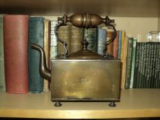 Unusual Rare Shaped Old Victorian Copper Kettle/Tea Pot with VR & Crown Impressed into each side.