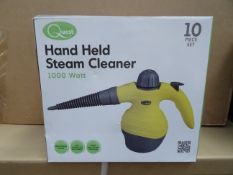 5 x Quest 10 Piece Hand Held Steam Cleaner Kit. 1000 Watt. No Chemicals required, three bar steam