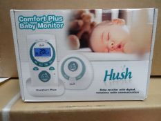 1 x Hush Comfort Plus Baby Monitor. Baby Monitor with digital noisless radio communication, baby
