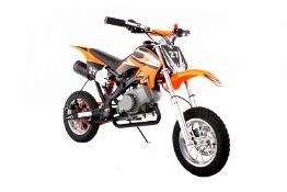 1 x Pocket Rocket Scrambler 49cc Mini Dirt Devil Motor Bike (Orange). Brand new and Boxed! Very high