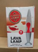 6 x Global Gizmos 16 Inch Lava Lamps. Add light and ambience to any room. RRP £29.99 Each, total RRP