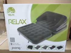 1 x Jilong Relax 5 in 1 Multifunctional flock sofa bed. RRP £90! Brand new and boxed  (some