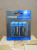 24 x Packs of 4 Polaroid Super Heavy Duty AA Batteries. Dated Until 2016! Brand new and Packaged!