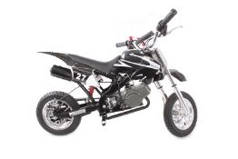 1 x Pocket Rocket Scrambler 49cc Mini Dirt Devil Motor Bike (Black & White). Brand new and Boxed!