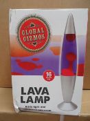 3 x Global Gizmos 16 Inch Lava Lamps. Add light and ambience to any room. RRP £29.99 Each, total RRP