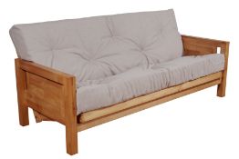 1 X Campania Futon Complete with mattress. Natural. Brand new.