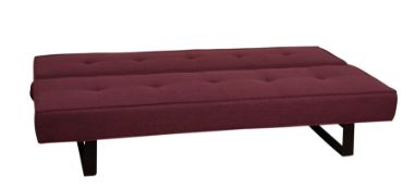 1 X Hayworth Clic Clac sofa bed In Plum. Brand New boxed