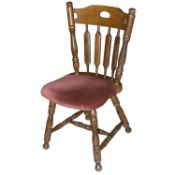 10 x  Farmhouse Style Pub Chairs

Seat Height:  44
Back Height:  89
Width:  46
Depth:  47

All sizes