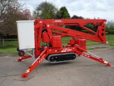 TEUPEN LEO 15GT AERIAL WORK PLATFORM LIFT, only 21 hours from new genuine, kubota diesel engine,
