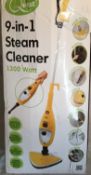 9 in 1 Steam Cleaner - Customer return_Boxed_Unchecked. NO VAT ON THIS ITEM__ DELIVERY ONLY