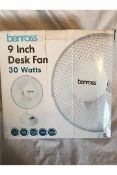 NEW Benross 9 Inch Desk Fans _ RRP £19.99
EACH _NO
VAT ON THIS ITEM__ DELIVERY ONLY