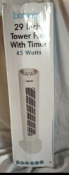 29 Inch tower FAN with Timer_ RRP  £29.99_Customer return_Boxed_Unchecked. NO VAT ON THIS ITEM__