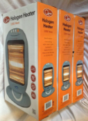3 X Quest Electrical Halogen Heater, 1200 Watt- RRP £19.99 EACH_Customer return_Boxed_Unchecked.