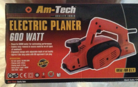 Am-Tech Quality Tools 600 Watt Electric Planer. Powerful 600W Motor for outstandin perfomance.