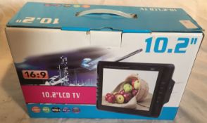 10.2 Inch LCD TV with USB Input- Digital TV - EAN- 5026686096620_RRP £129.99_ with large 10.2 Inch