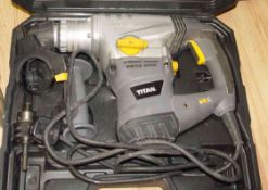 TITAN SDS DRILL WITH no ACCESSORIES. USED, UNTESTED EX DISPLAY RRP OVER £80 Can post at the cost