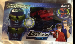 Silverlit Lazer M.A.D 2.0 Infrared Battle Game_ Includes 2 transforming blasters and 2 hi-tech