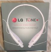 LG Electronics Tone+ HBS-730 Bluetooth Headset - WHITE