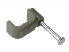 1200 x Boxes of 100PCS Core Cable Clips GreyTwin and Earth T&E Flat 2.5mm RRP £4.99 each per box