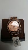 BRAND NEW MICHAEL KORS MK5263, ROSE GOLD COLOURED PARKER CHRONOGRAPH WATCH - RRP £329.99. FREE P & P