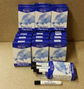 250 Black FLIPCHART MARKERS Dormy Branded, CHISEL TIP, 25 packs, each pack contains 10 markers,