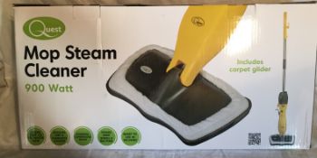900 Watt Mop Steam Cleaner - Customer return_Boxed_Unchecked. NO VAT ON THIS ITEM__ DELIVERY ONLY