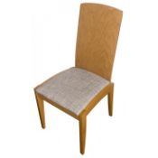 10 x Solid Wood Framed Chair With Light Grey Upholstery

Height                  94cm
Seat Height