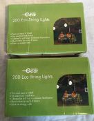 2 X 200 eco strings Lights - No installtion required - HIGH RETAIL VALUE _ SAVE ENERGY COSTS _