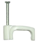 120 x Boxes of 100 NEW TRADE - FIX V42375 - WHITE 10MM FT&E (18X9) CABLE CLIP WHITE RRP £14.49 per