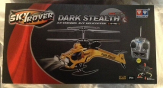 3 Channel Dark Stealth Helicopter - Ultra bright headlights for night time flight. EAN -