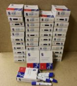 460 Blue PERMANENT MARKERS Bullet Tip Office Style, 46 packs, each pack contains 10 markers, total