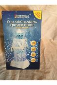 The Benross Christmas Workshop Christmas Colour Changing House Ornaments - NO VAT ON THIS ITEM__