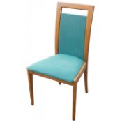 6 x Dining Chair With Green Upholstery
 
Height  94
Seat Height  47
Width  50
Depth  50

Above