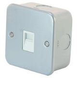 95 x One Electrical - Metal Clad Slave Telephone Socket RRP £14.99 each. Aprox £1424.05 worth of