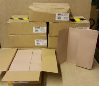 8 Boxes of DOCUMENT WALLETS Each box contains 50 Foolscap size, 250gms, Buff colour wallets New &