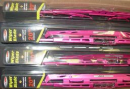 APPROX 18 PINK WIPERS 20 INCH RRP £6.99 EACH  Can post at the cost of £9.00  FULLY INSURED AND