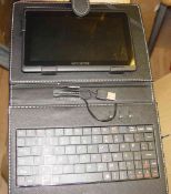 3 ITEMS A CURTIS DVD PLAYER AN ASUS TABLET (CRACK IN SCREEN) AND A GO CLEVER TABLET ALL UNTESTED