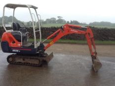 Kubota KX 36-3  1.5 mini excavator. Brand new rubber tracks 1 no ditching bucket, offset, piped.