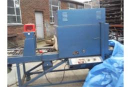 automatic label machine with after rooling station, working