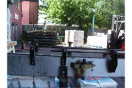 conveyor line in sections Photograph of section shown