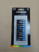 10 x Packs of 10 Polaroid Super Heavy Duty AAA Size Batteries, Brand new and Packaged!