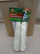 72 x Packs of 2 Max & Tilly Natural Rawhide Rolls. RRP £2.29 Per Pack, Total RRP Value £164.88!