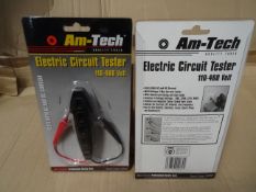 10 x Am-Tech Quality Tools Electric Circuit Testers. 110-460 Volt. Tests Both AC and DC Current.