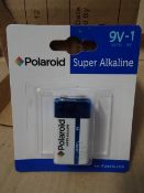 12 x Packs of Polaroid Super Alkaline 9V Batteries. Brand new and Packaged. Very high retail