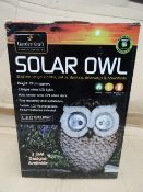 6 x Garden Kraft Solar Owl. Brighten Paths, patios, decking, driveways and flower beds. 2 bright LED