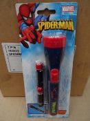 18 x Marvel Spiderman Superman torches. Brand new and Packaged. Original RRP £9.99 Each, total RRP
