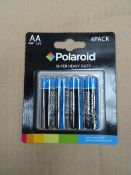 24 x Packs of 4 Polaroid Super Heavy Duty AA Size Batteries. Brand new and Packaged BBE Date 2015/