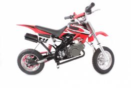 1 x Pocket Rocket Scrambler 49cc Mini Dirt Devil Motor Bike (Red). Brand new and Boxed! Very high