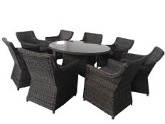 Balmoral Executive 7 Piece Dining Set. The Highest Quality Out Door Rattan Set for an ultimate
